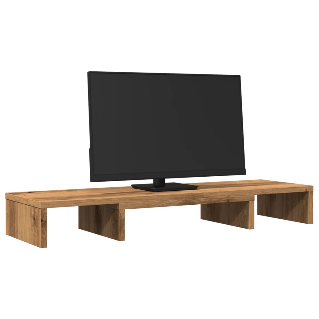 Monitorständer Verstellbar Artisan-Eiche 80x24x10,5 cm