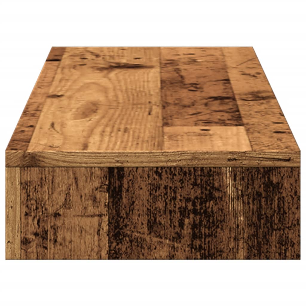 Monitorständer Altholz-Optik 100x27x10 cm Holzwerkstoff