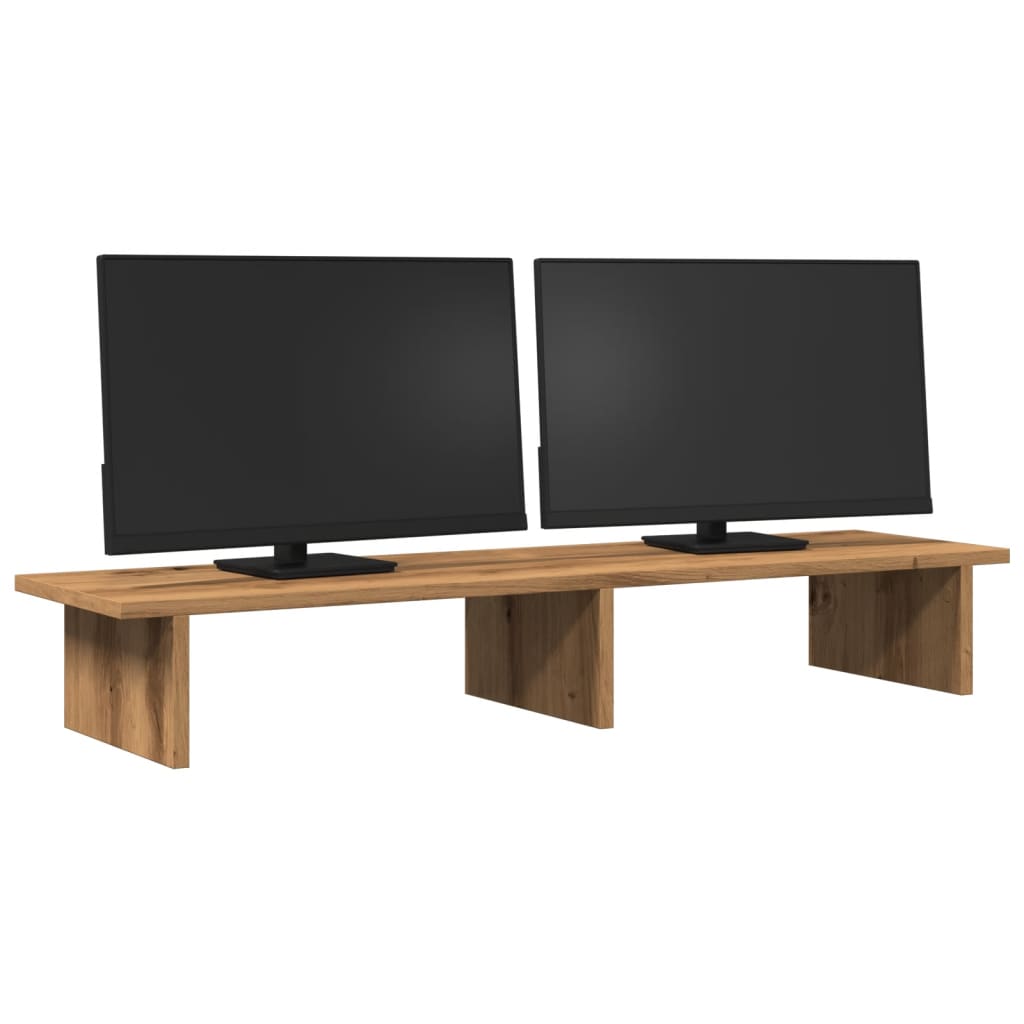 Monitorständer Artisan-Eiche 100x27x15 cm Holzwerkstoff