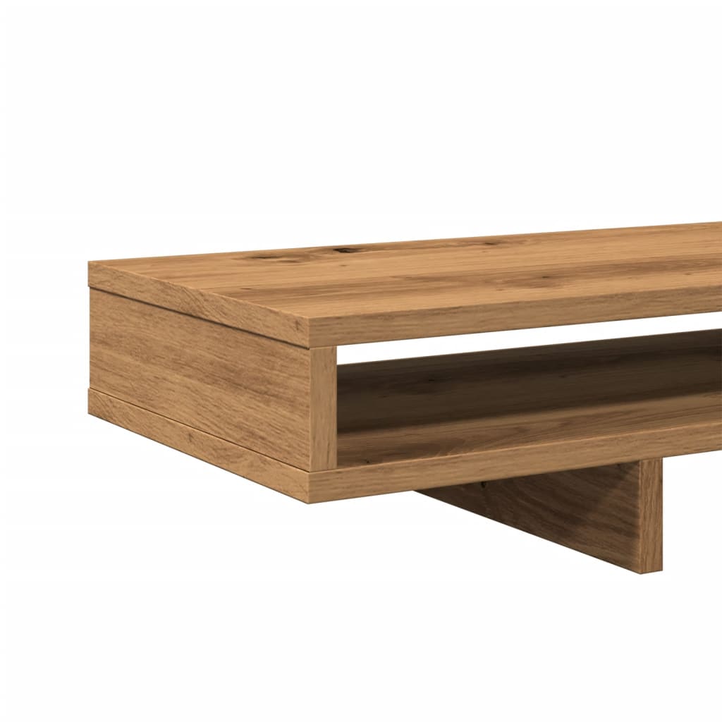Monitorständer Artisan-Eiche 100x27x15 cm Holzwerkstoff