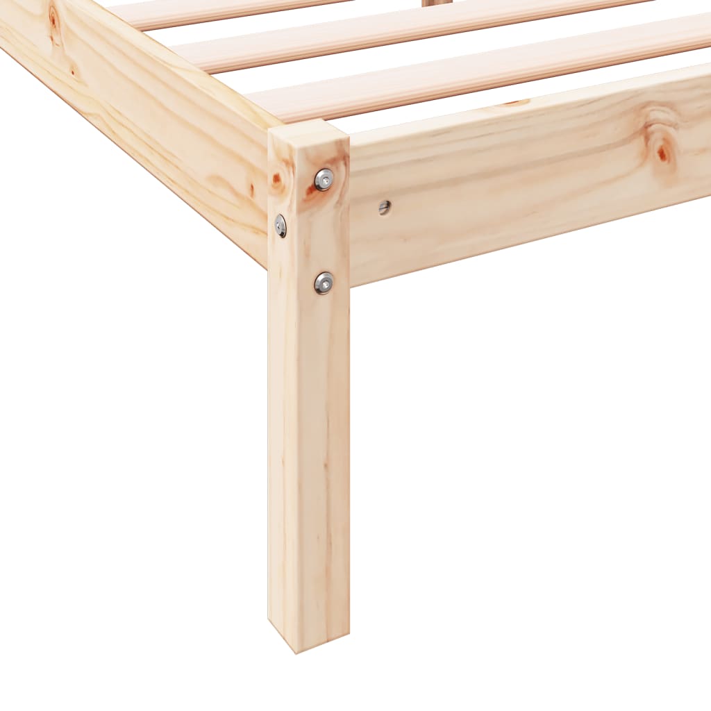 Massivholzbett Extra Lang ohne Matratze 100x210 cm Kiefernholz