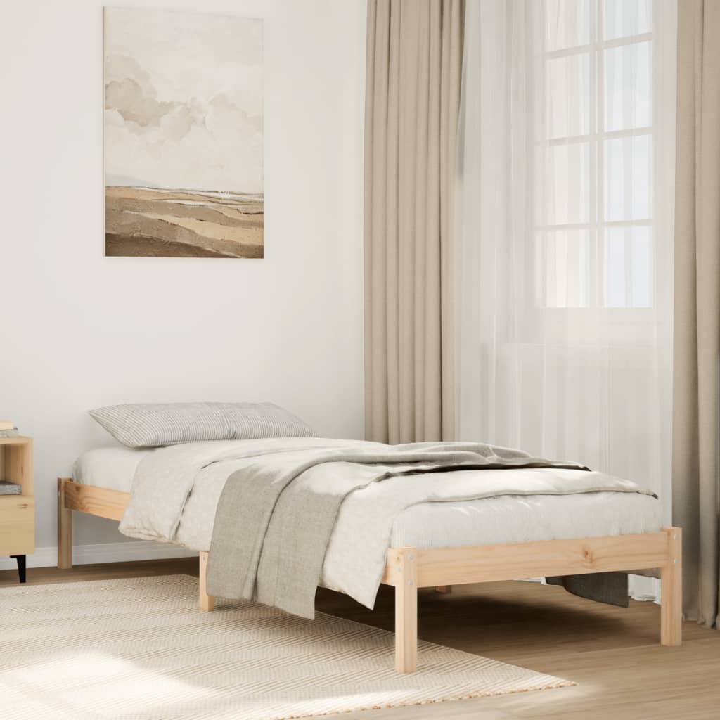 Massivholzbett Extra Lang ohne Matratze 100x220 cm Kiefernholz