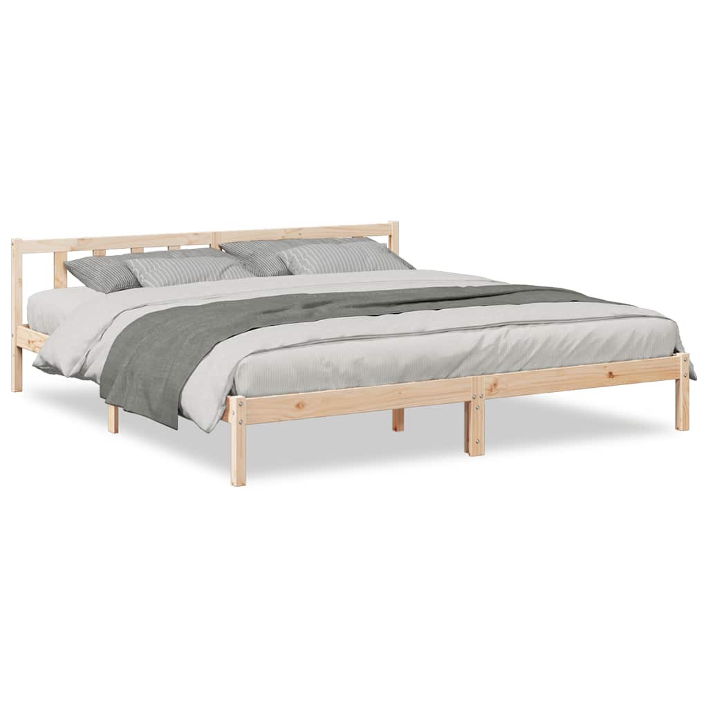 Massivholzbett Extra Lang ohne Matratze 200x210 cm Kiefernholz