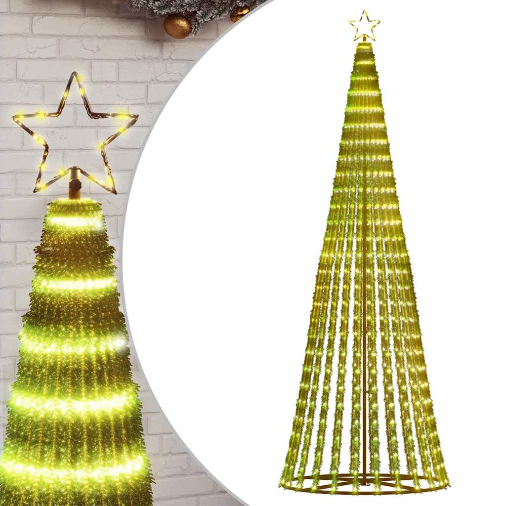 LED Weihnachtsbaum 475 LEDs Warmweiß 247 cm