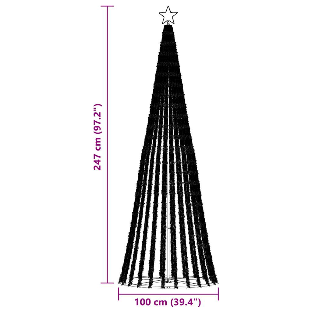LED Weihnachtsbaum 475 LEDs Warmweiß 247 cm
