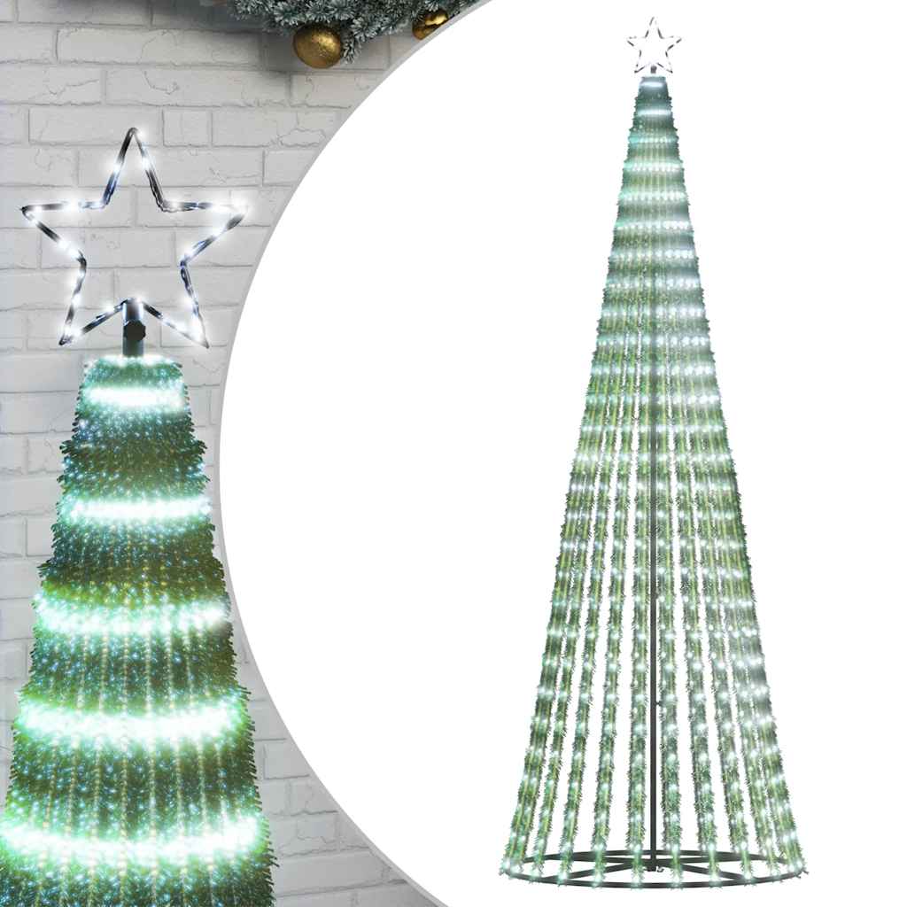 LED Weihnachtsbaum 475 LEDs Kaltweiß 247 cm