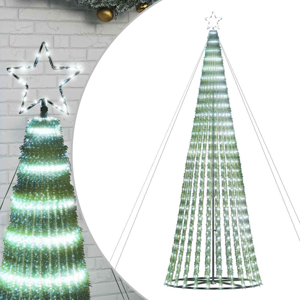 LED Weihnachtsbaum 1028 LEDs Kaltweiß 403 cm