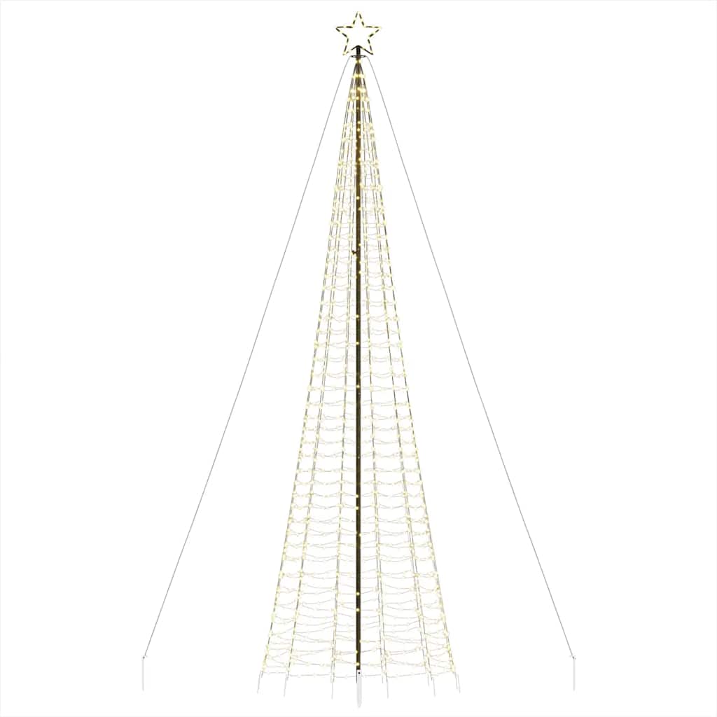 LED Weihnachtsbaum mit Erdspießen 1534 LEDs Warmweiß 500 cm
