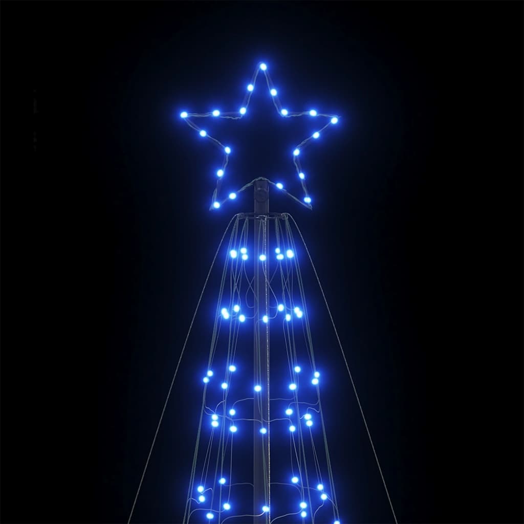 LED Weihnachtsbaum mit Erdspießen 1534 LEDs Blau 500 cm
