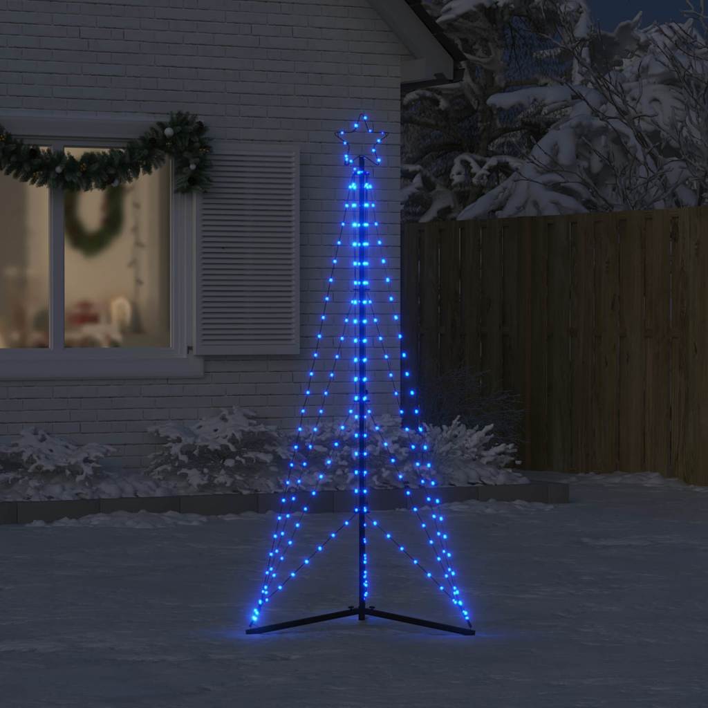 LED Weihnachtsbaum 363 LEDs Blau 182 cm