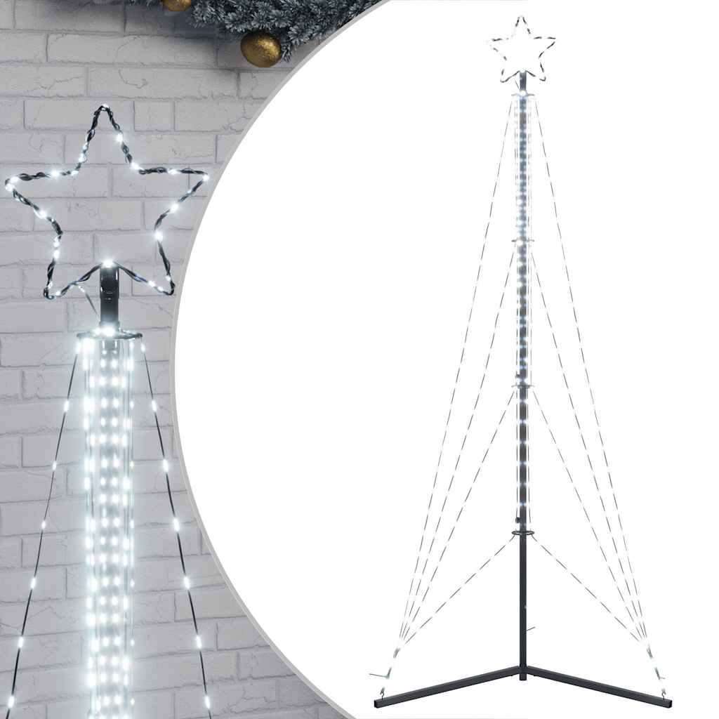 LED Weihnachtsbaum 483 LEDs Kaltweiß 240 cm