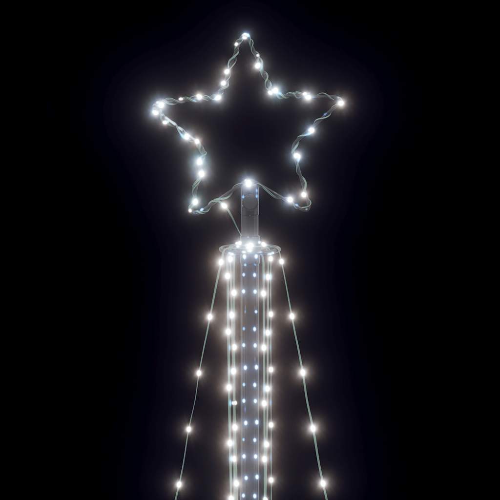 LED Weihnachtsbaum 483 LEDs Kaltweiß 240 cm