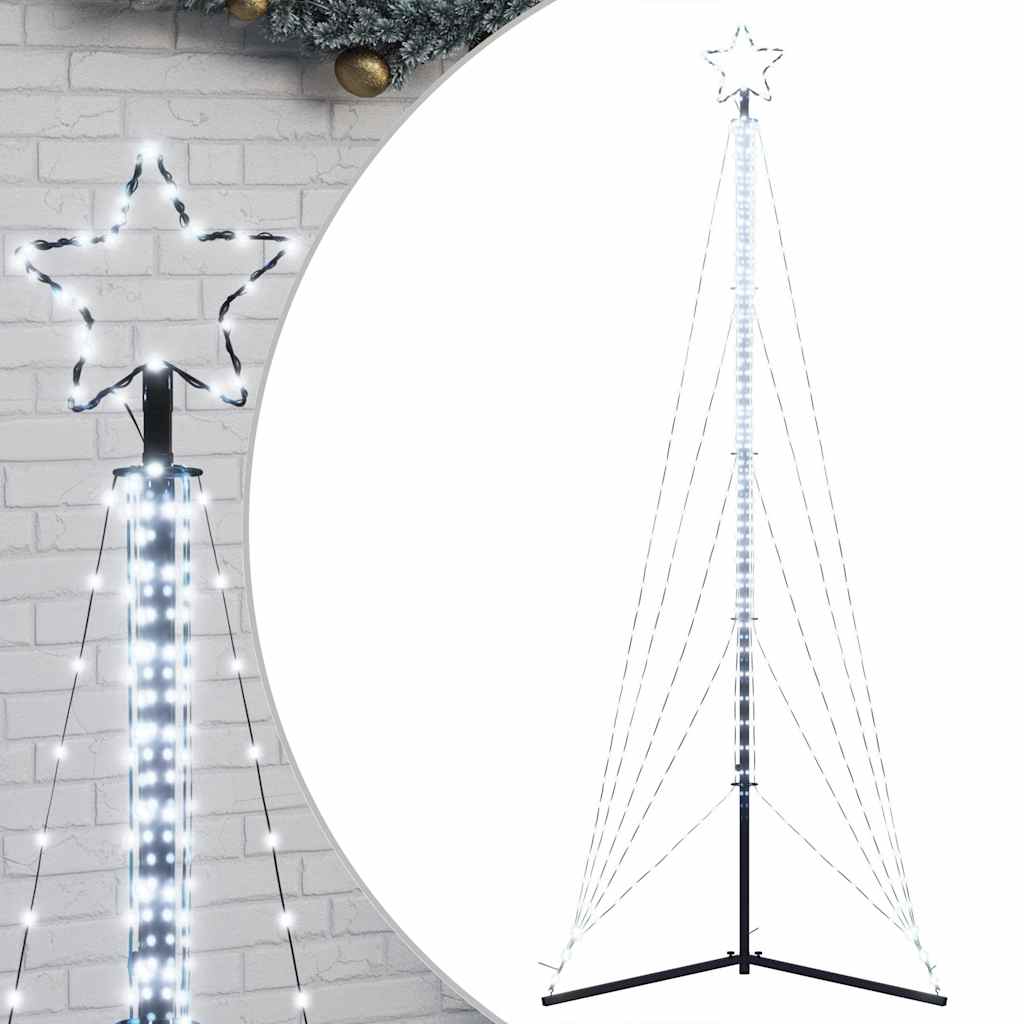 LED Weihnachtsbaum 525 LEDs Kaltweiß 302 cm