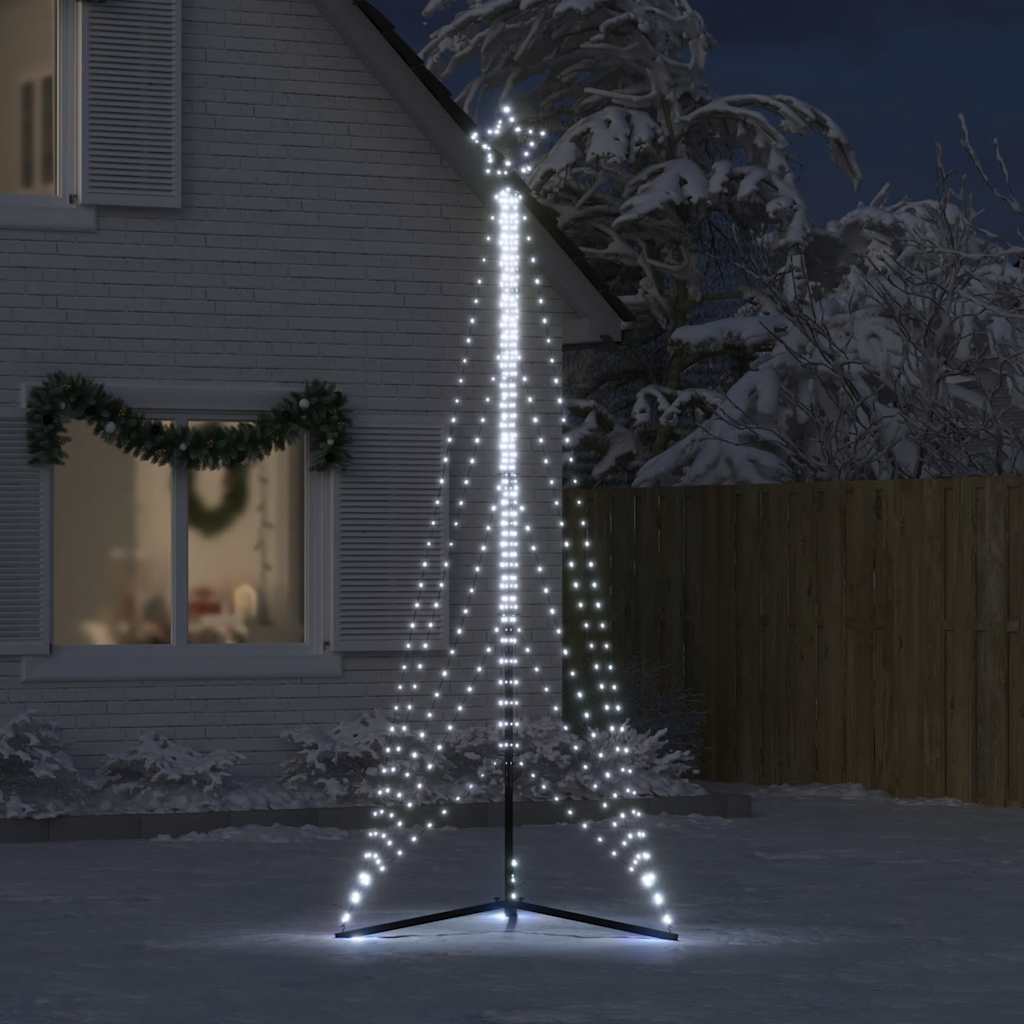 LED Weihnachtsbaum 525 LEDs Kaltweiß 302 cm