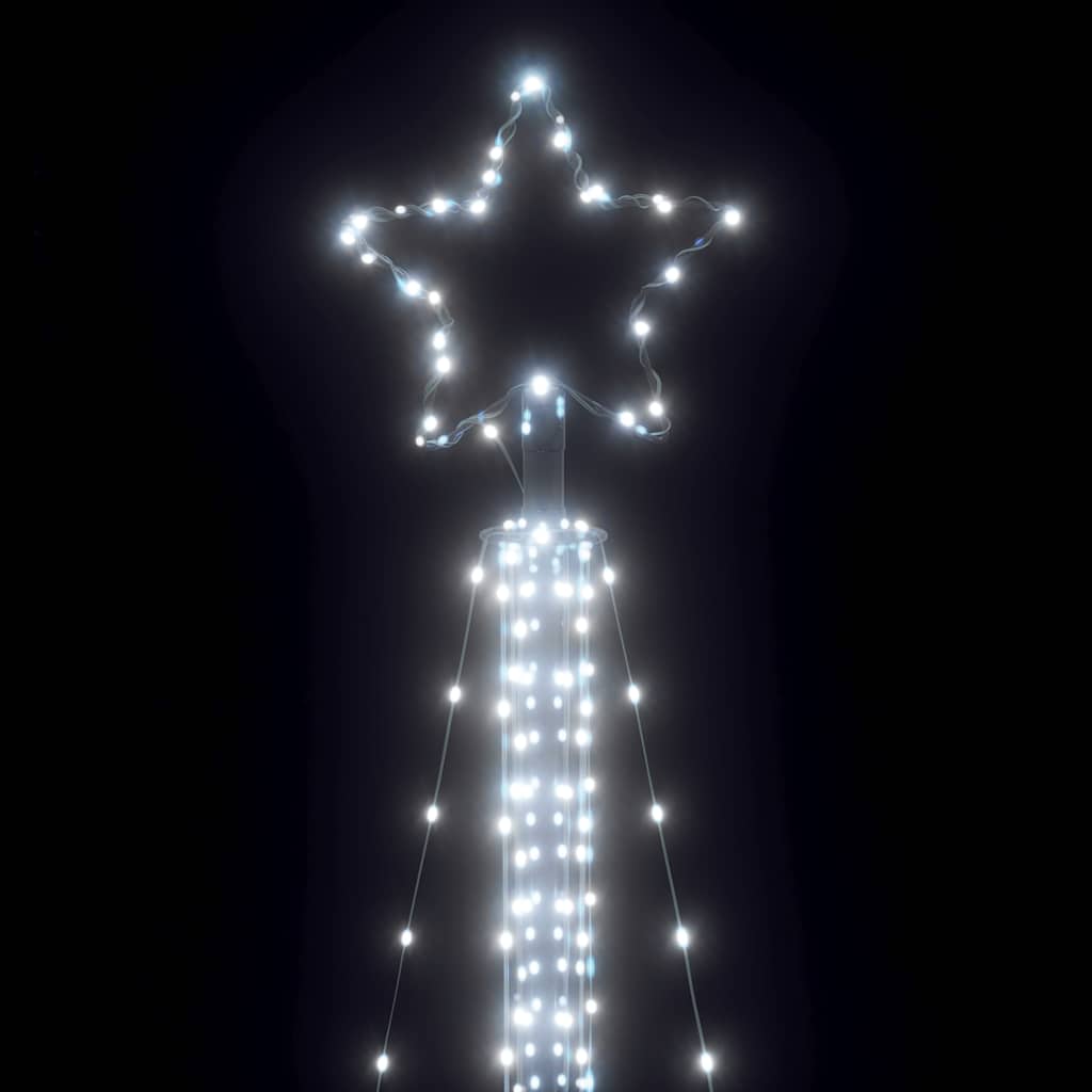 LED Weihnachtsbaum 525 LEDs Kaltweiß 302 cm