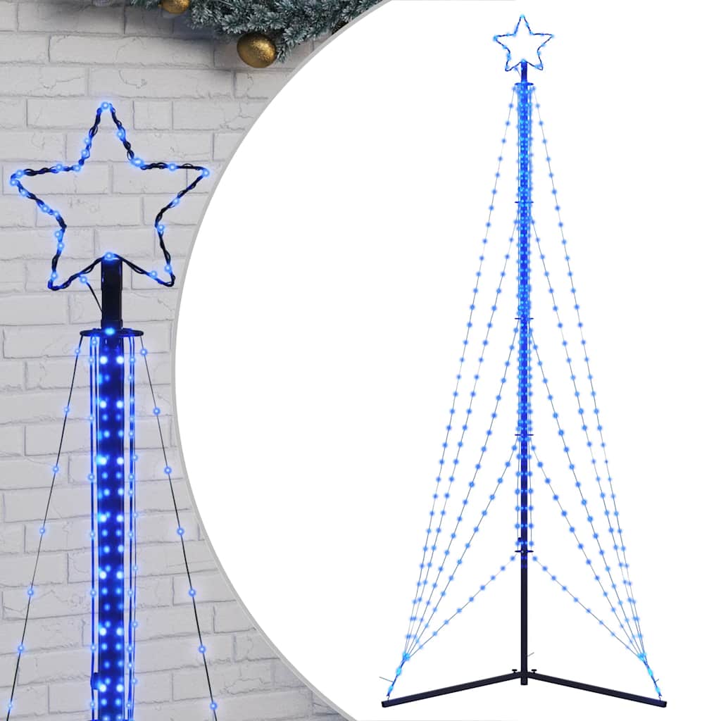 LED Weihnachtsbaum 525 LEDs Blau 302 cm