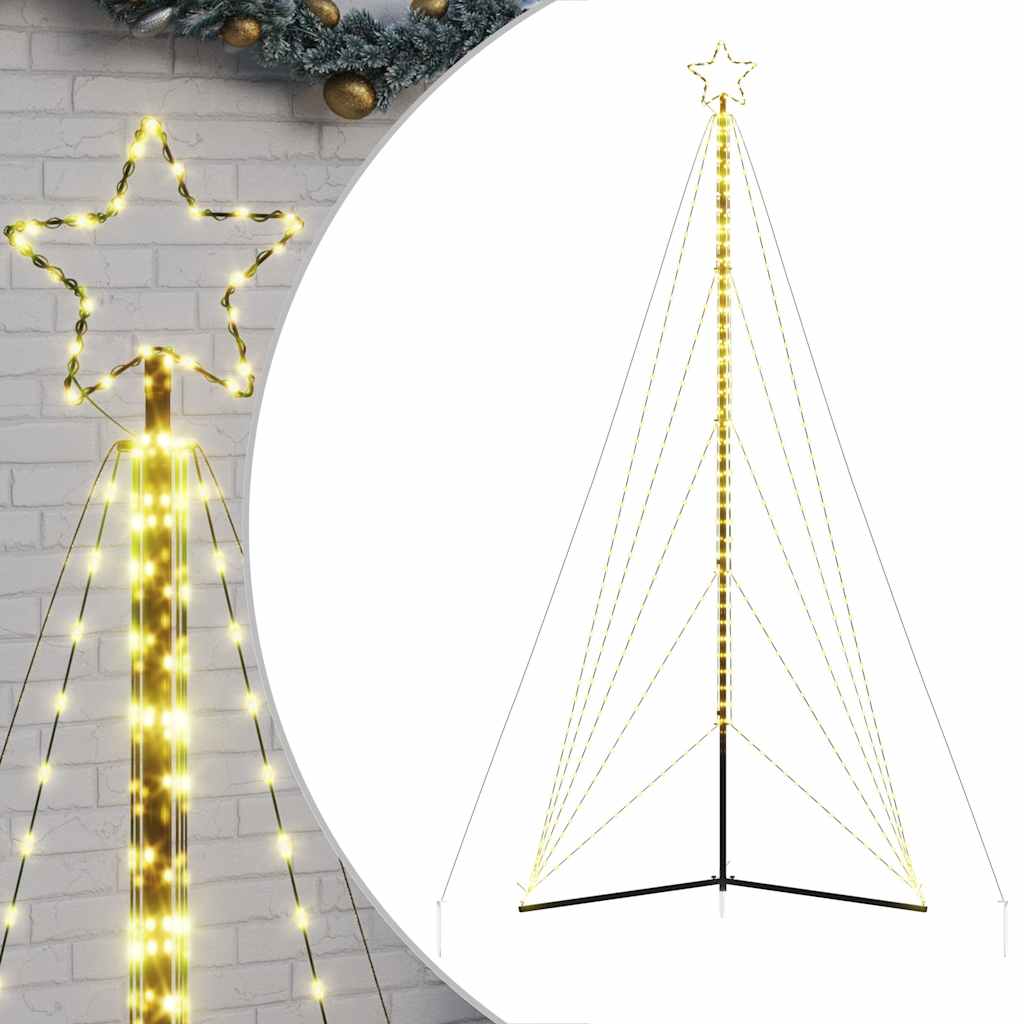 LED Weihnachtsbaum 615 LEDs Warmweiß 404,5 cm