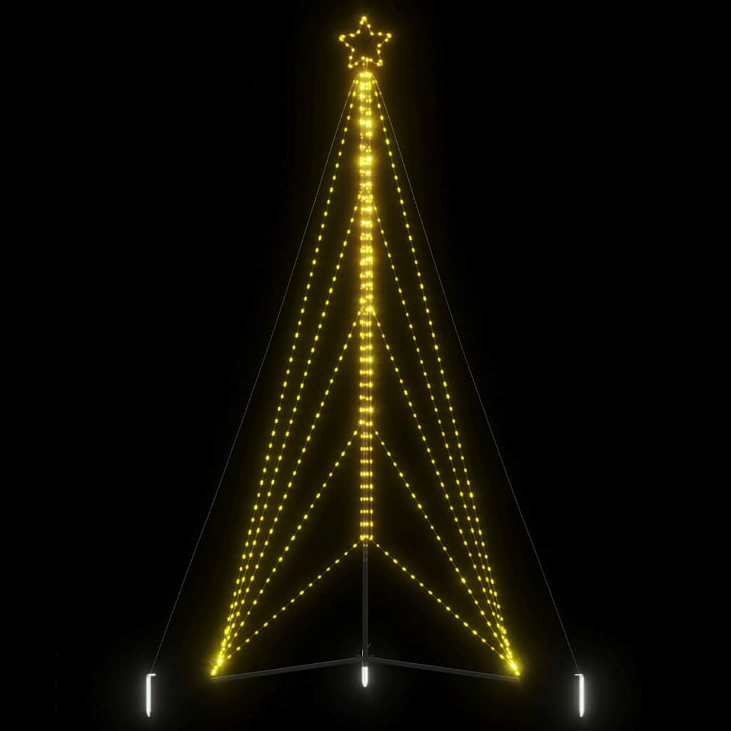LED Weihnachtsbaum 615 LEDs Warmweiß 404,5 cm