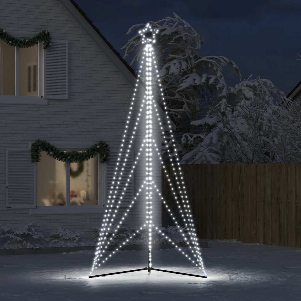 LED Weihnachtsbaum 615 LEDs Kaltweiß 404,5 cm