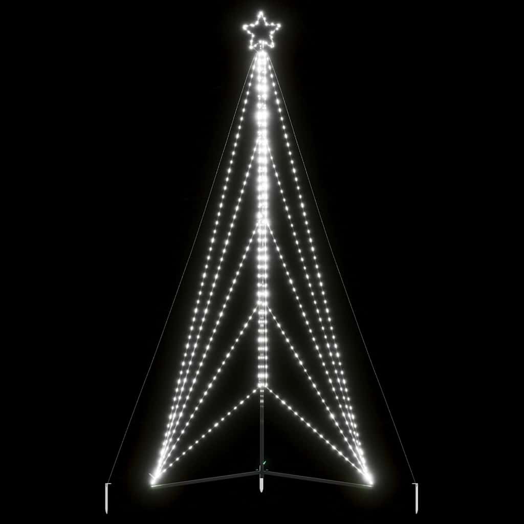 LED Weihnachtsbaum 615 LEDs Kaltweiß 404,5 cm