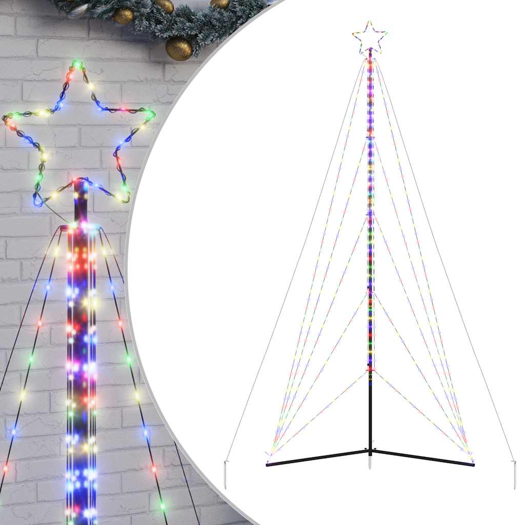 LED Weihnachtsbaum 615 LEDs Mehrfarbig 404,5 cm