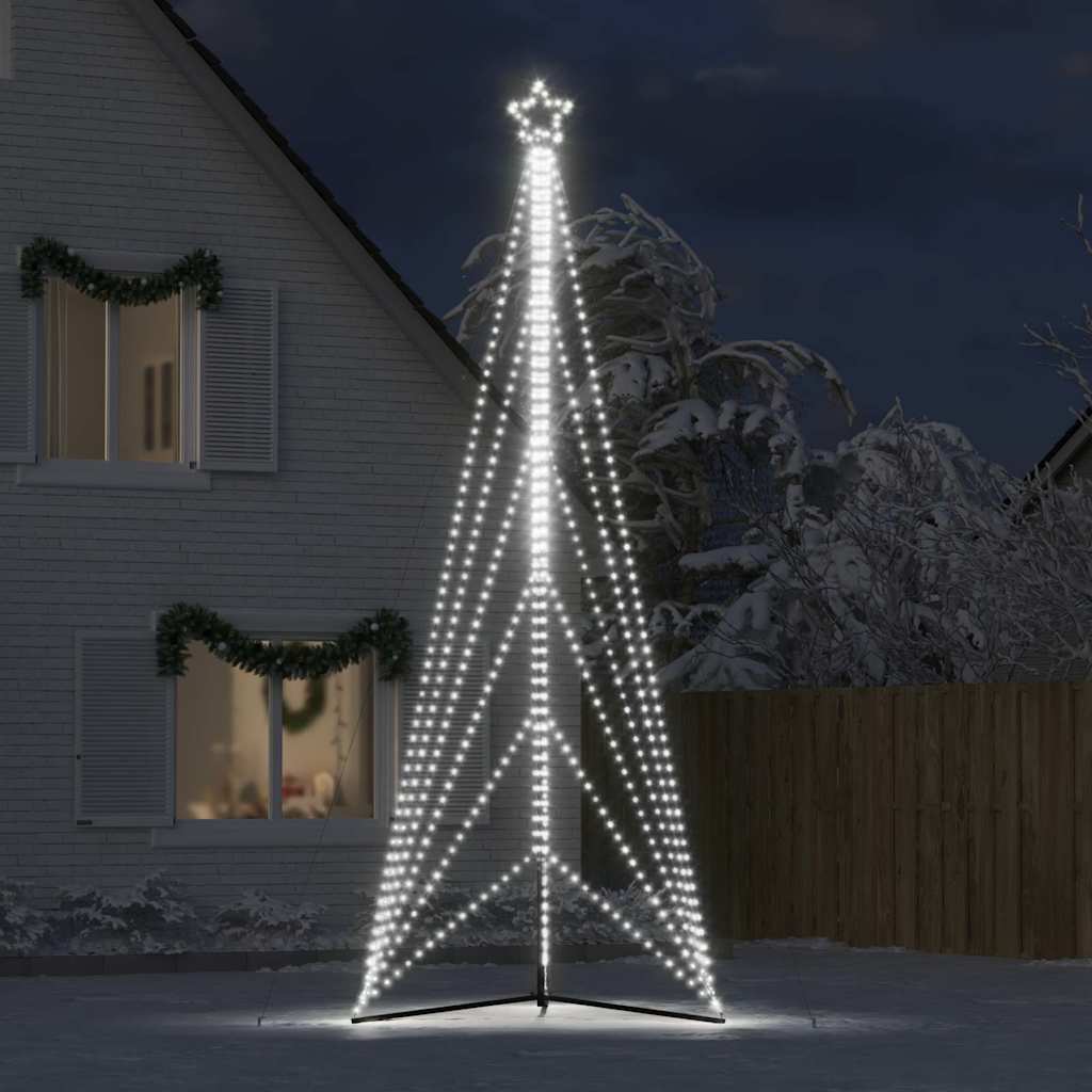 LED Weihnachtsbaum 861 LEDs Kaltweiß 478 cm