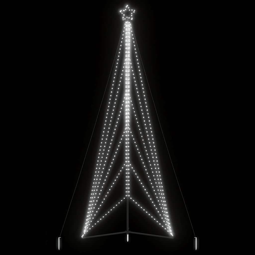 LED Weihnachtsbaum 861 LEDs Kaltweiß 478 cm