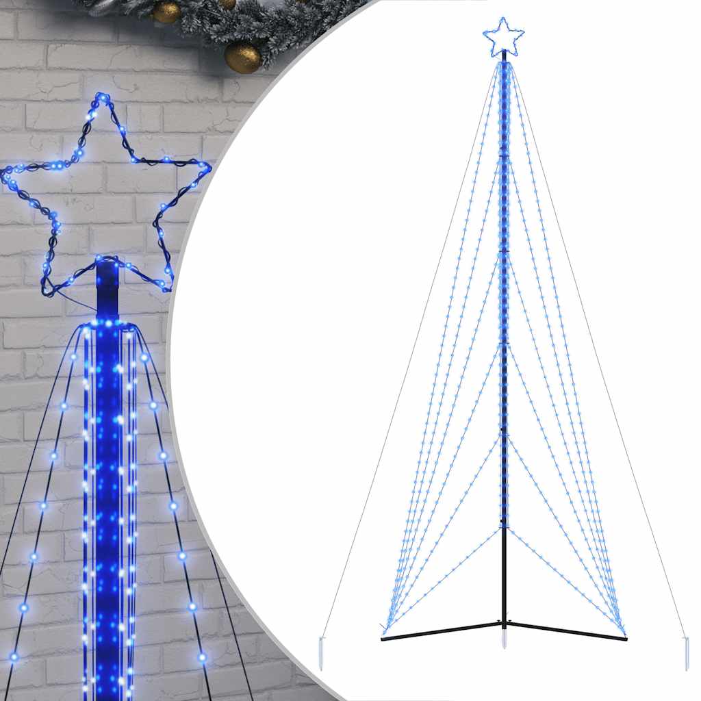 LED Weihnachtsbaum 861 LEDs Blau 478 cm