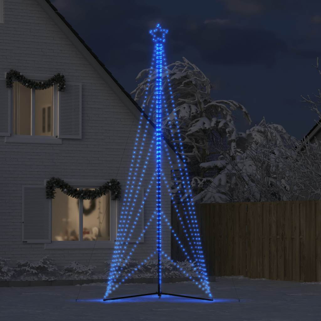 LED Weihnachtsbaum 861 LEDs Blau 478 cm