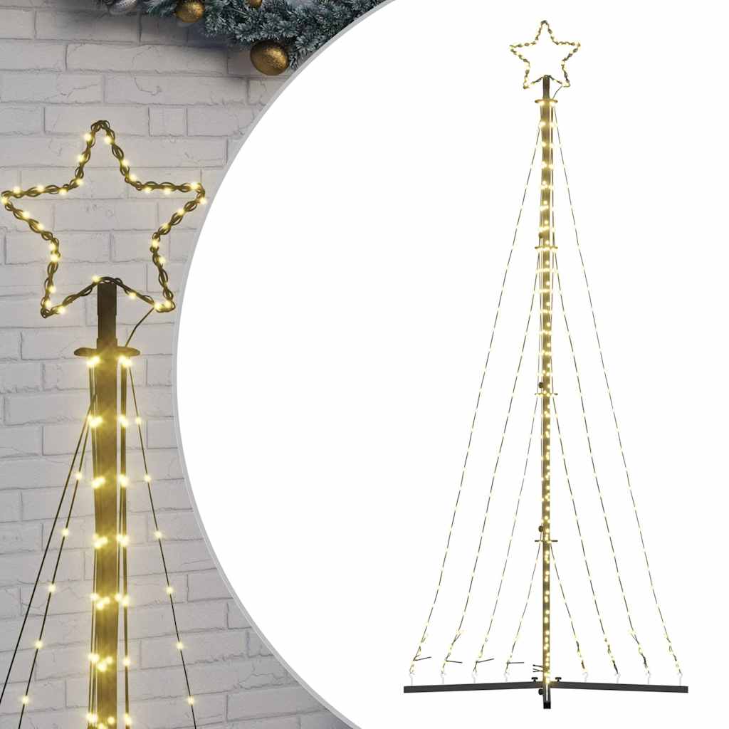 LED Weihnachtsbaum 447 LEDs Warmweiß 250 cm