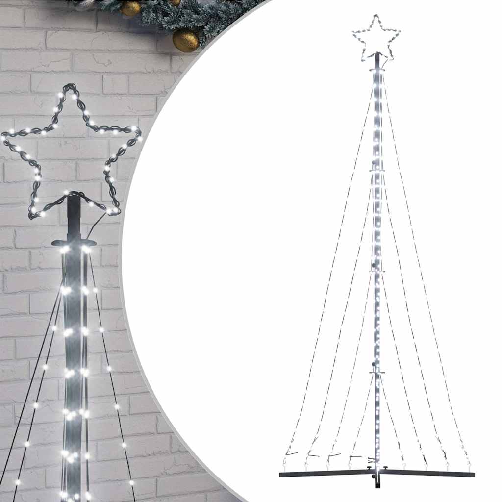 LED Weihnachtsbaum 447 LEDs Kaltweiß 250 cm