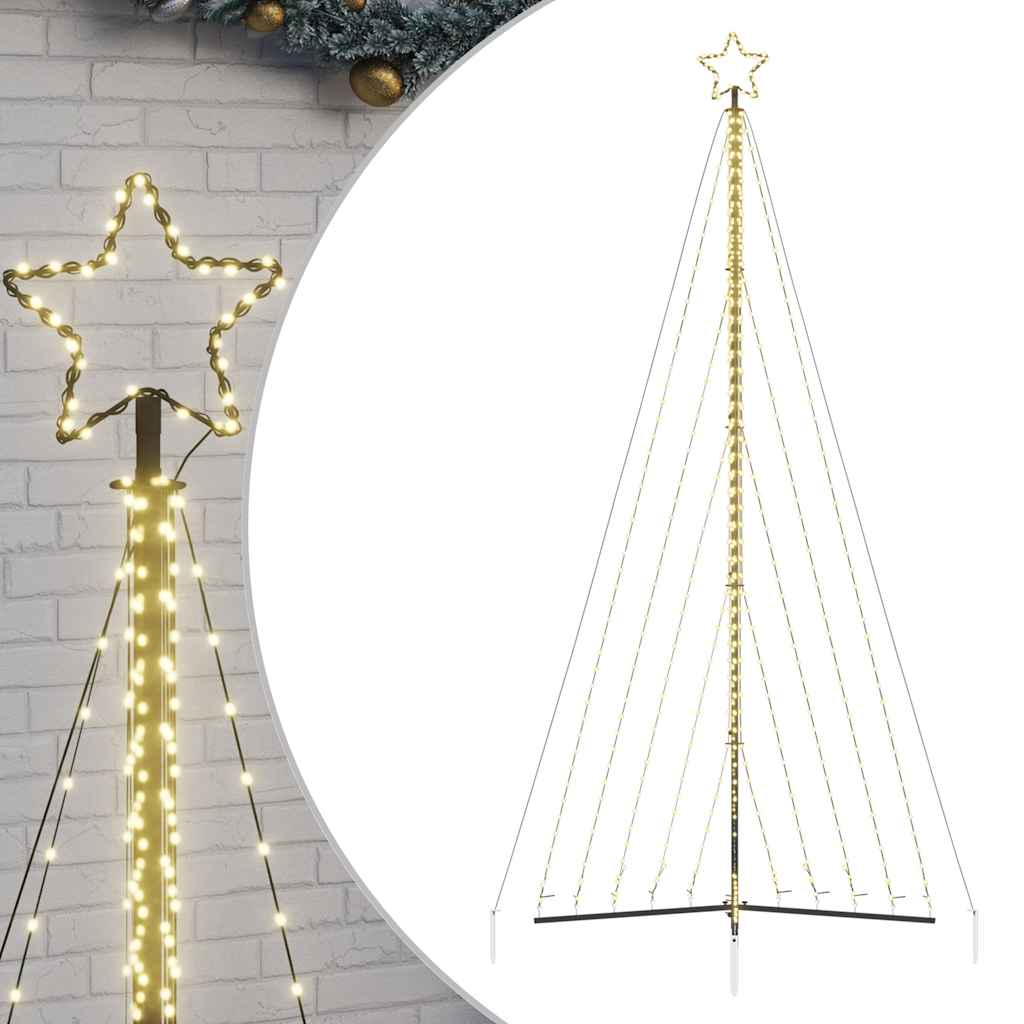 LED Weihnachtsbaum 570 LEDs Warmweiß 399 cm