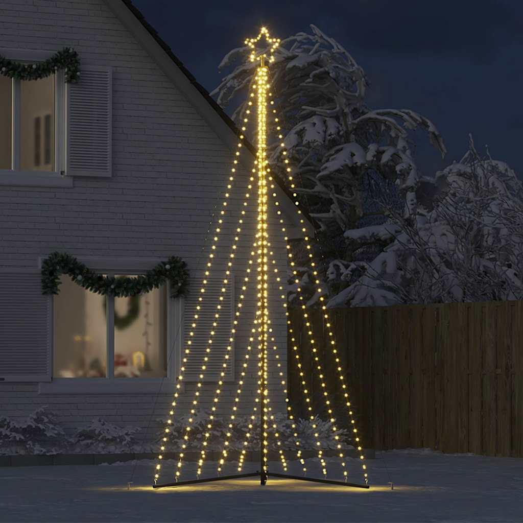 LED Weihnachtsbaum 570 LEDs Warmweiß 399 cm