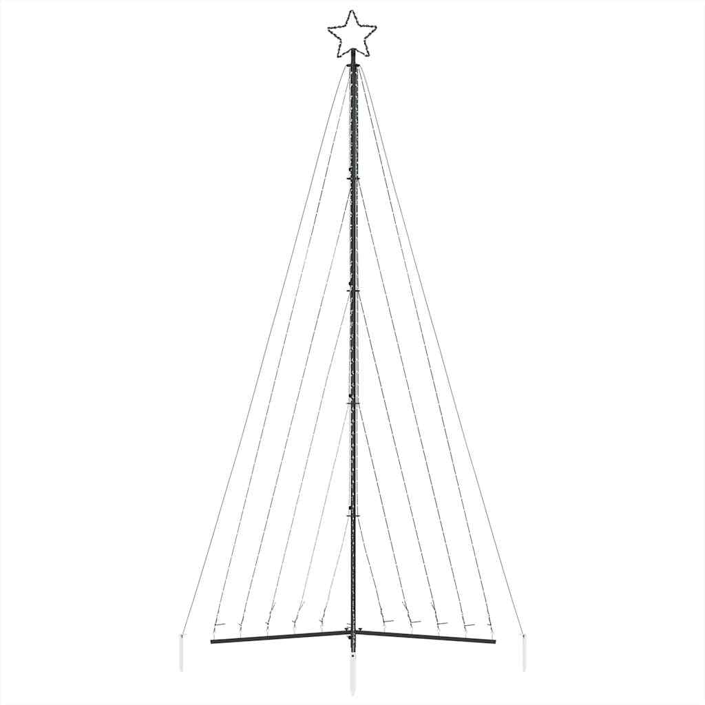 LED Weihnachtsbaum 570 LEDs Kaltweiß 399 cm