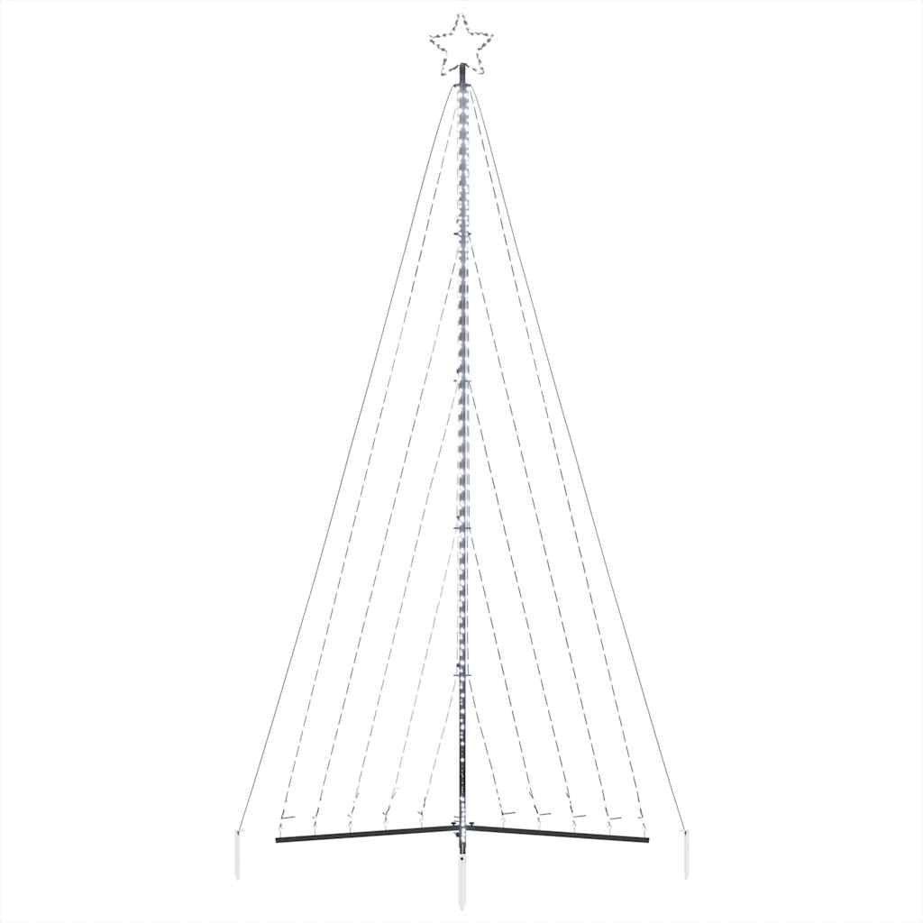 LED Weihnachtsbaum 570 LEDs Kaltweiß 399 cm