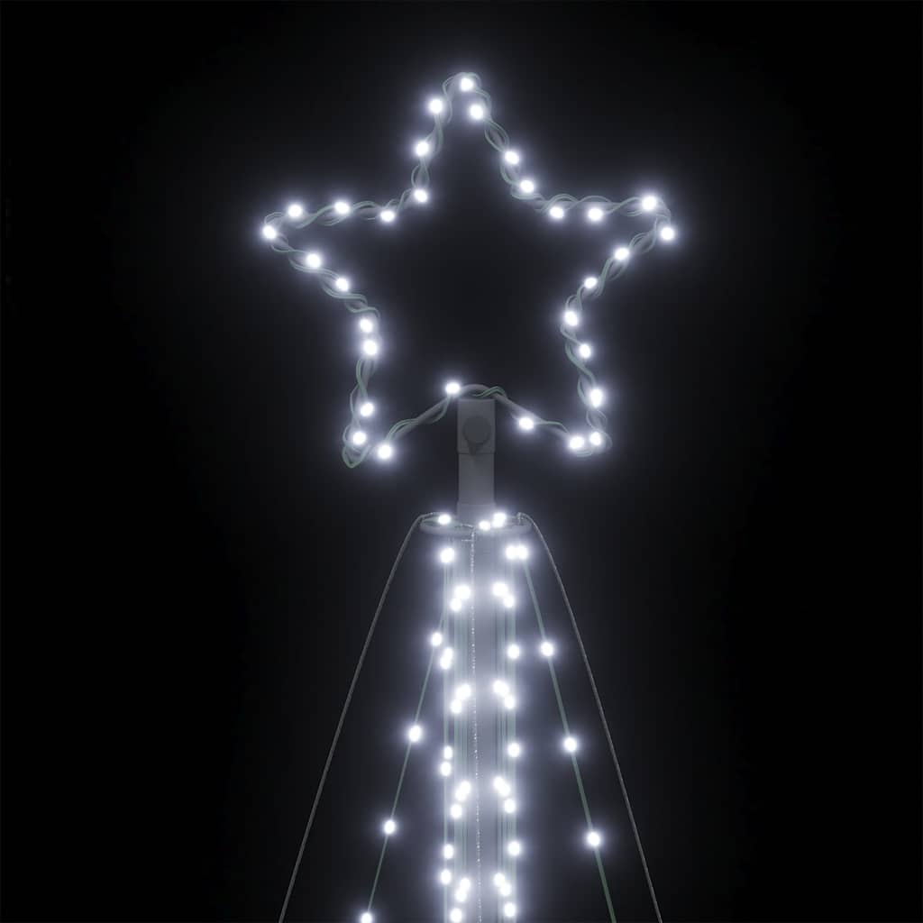 LED Weihnachtsbaum 570 LEDs Kaltweiß 399 cm