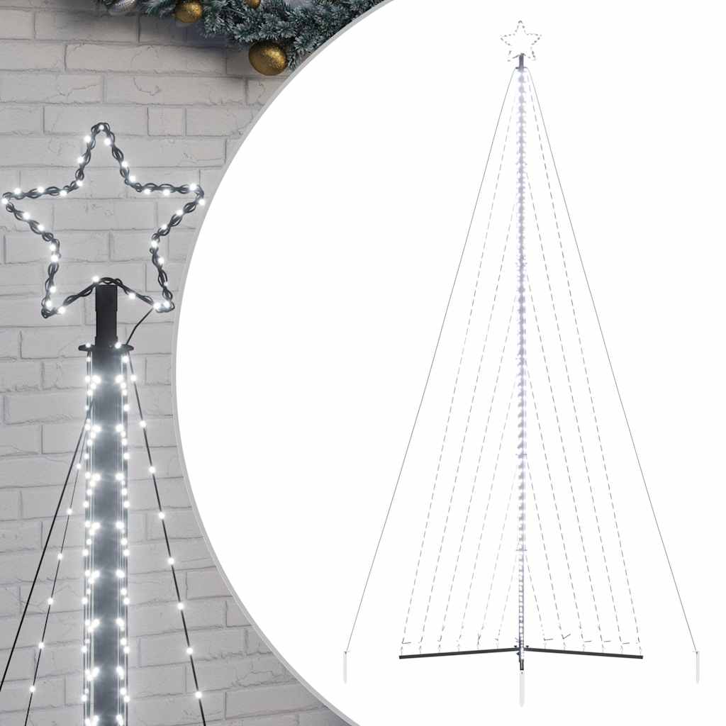 LED Weihnachtsbaum 789 LEDs Kaltweiß 476 cm