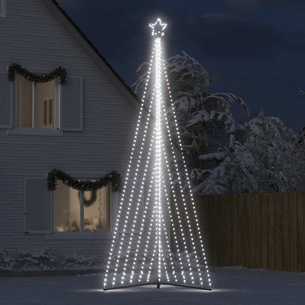 LED Weihnachtsbaum 789 LEDs Kaltweiß 476 cm