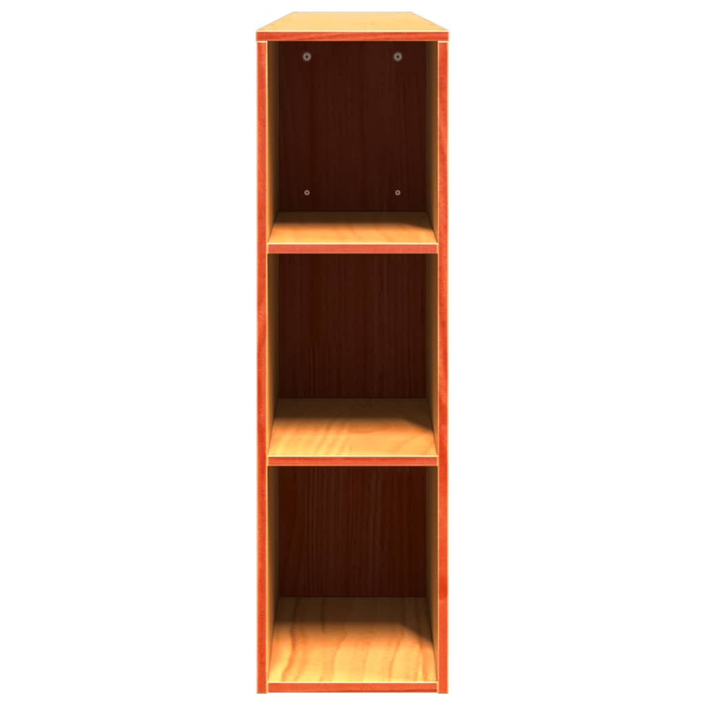 Kopfteil mit Stauraum Wachsbraun 200 cm Massivholz Kiefer