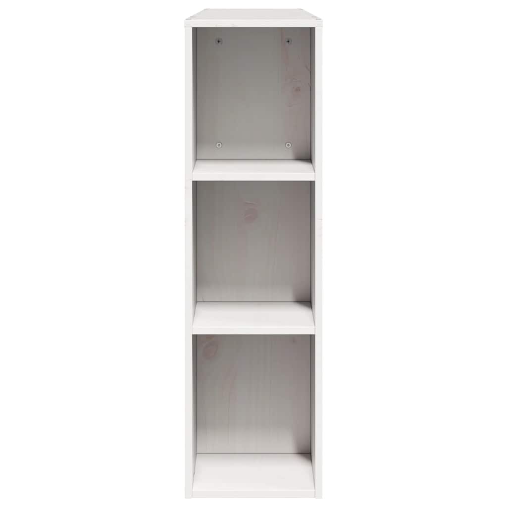 Kopfteil mit Stauraum Weiß 150 cm Massivholz Kiefer