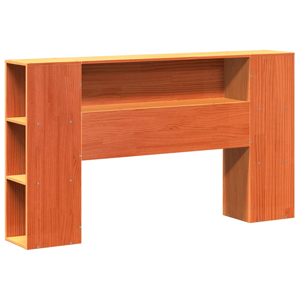 Kopfteil mit Stauraum Wachsbraun 150 cm Massivholz Kiefer