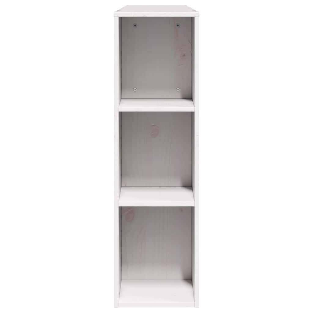 Kopfteil mit Stauraum Weiß 140 cm Massivholz Kiefer