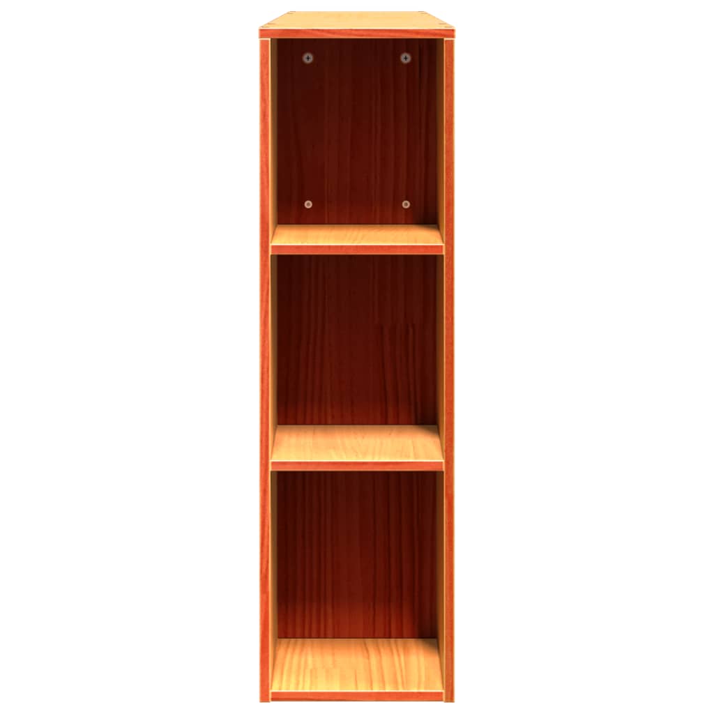 Kopfteil mit Stauraum Wachsbraun 140 cm Massivholz Kiefer