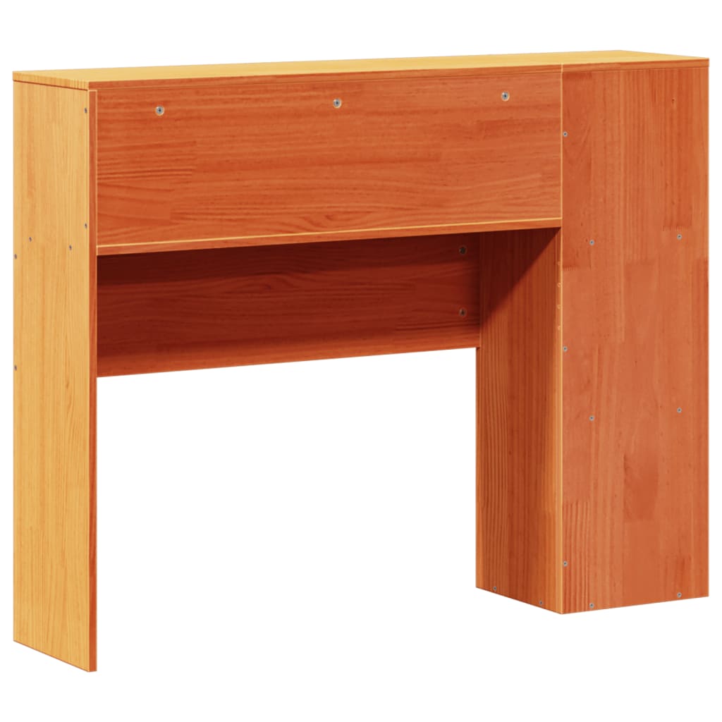 Kopfteil mit Stauraum Wachsbraun 100 cm Massivholz Kiefer