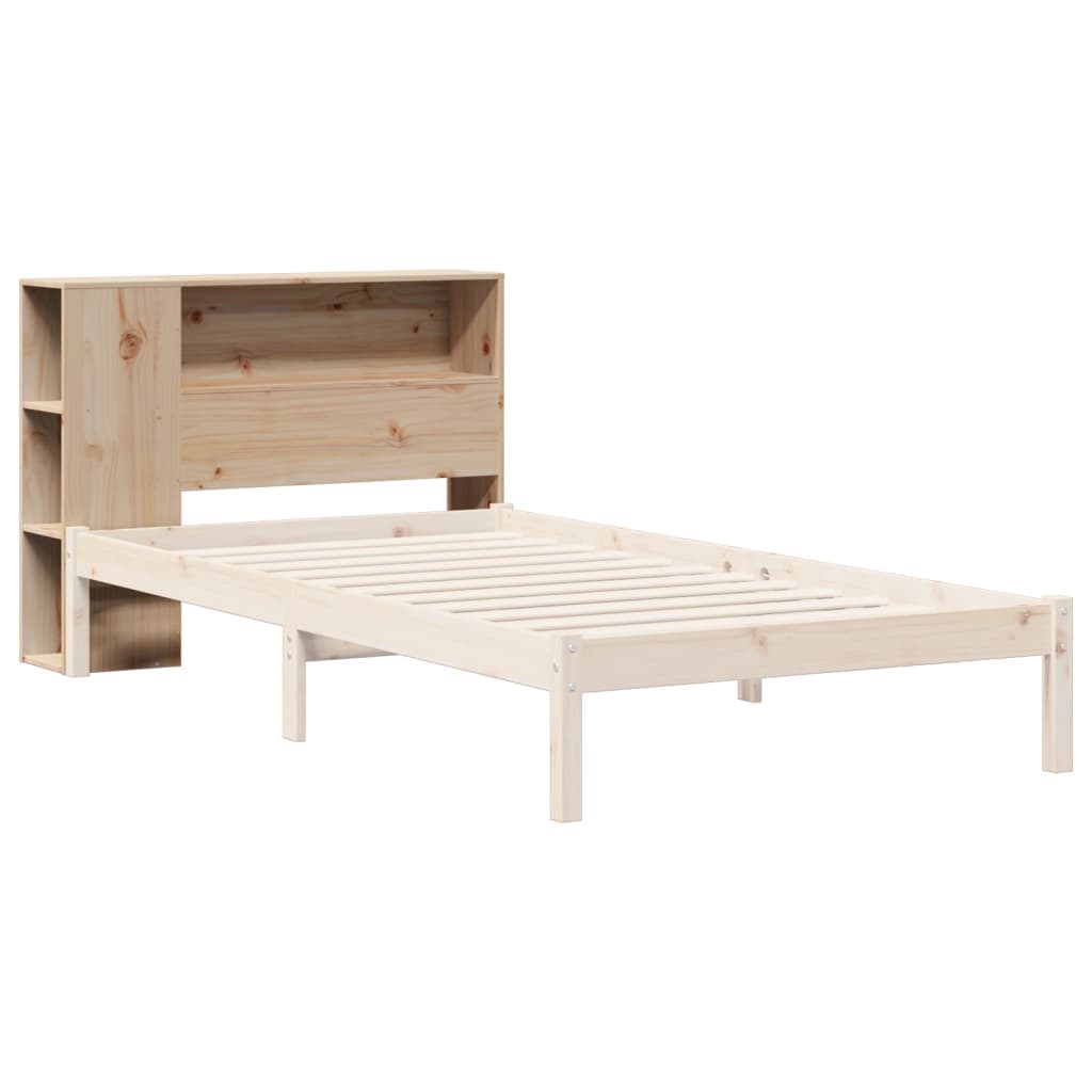 Kopfteil mit Stauraum 90 cm Massivholz Kiefer