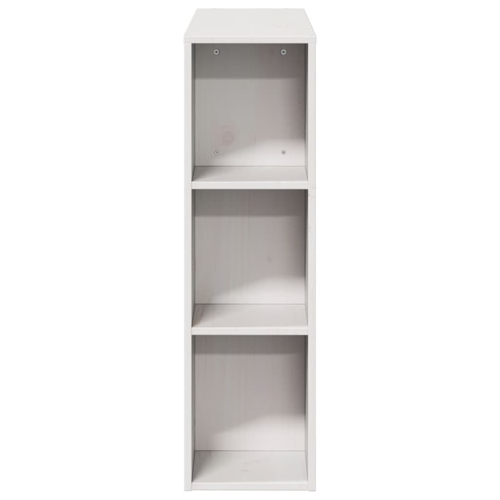 Kopfteil mit Stauraum Weiß 75 cm Massivholz Kiefer