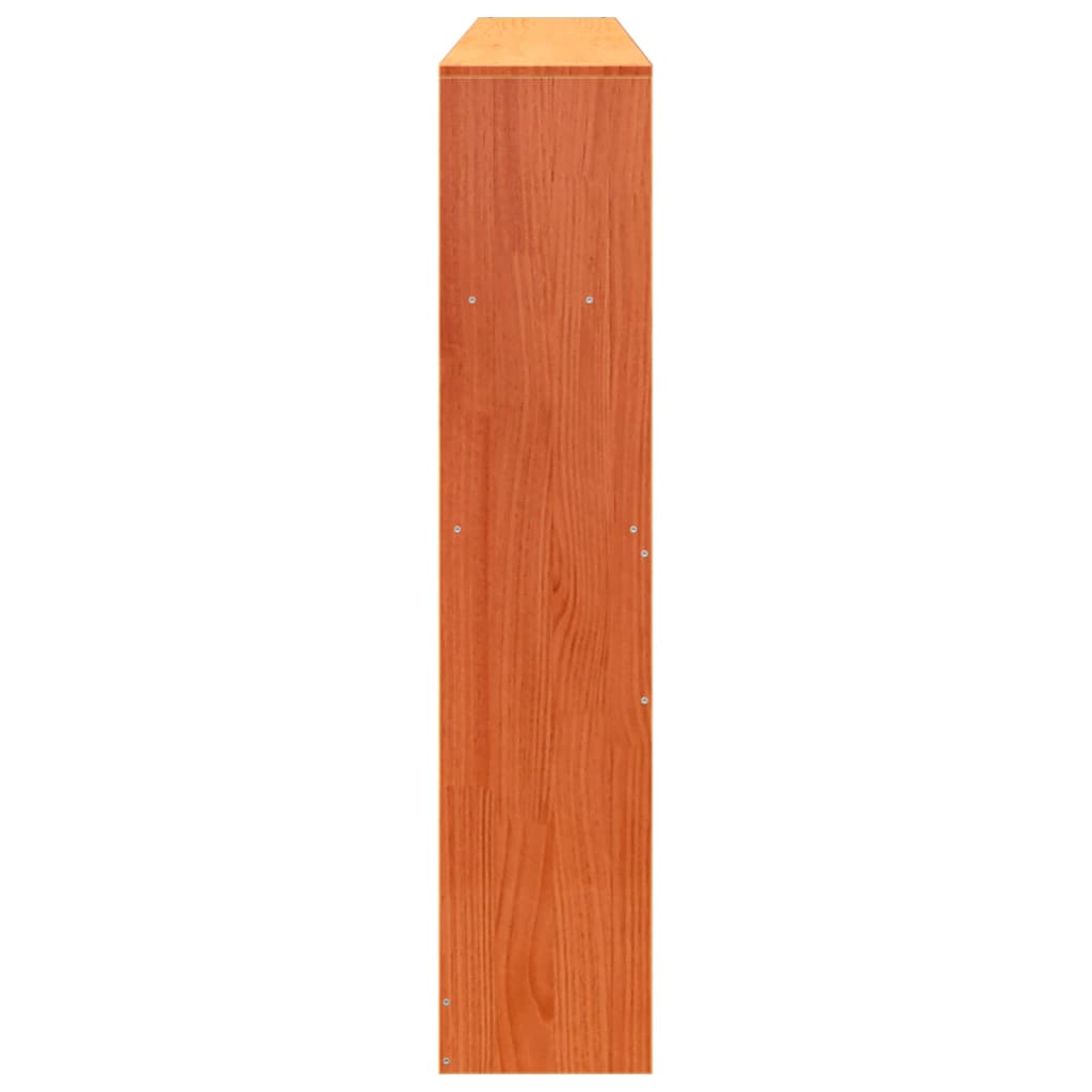 Kopfteil mit Stauraum Wachsbraun 180 cm Massivholz Kiefer