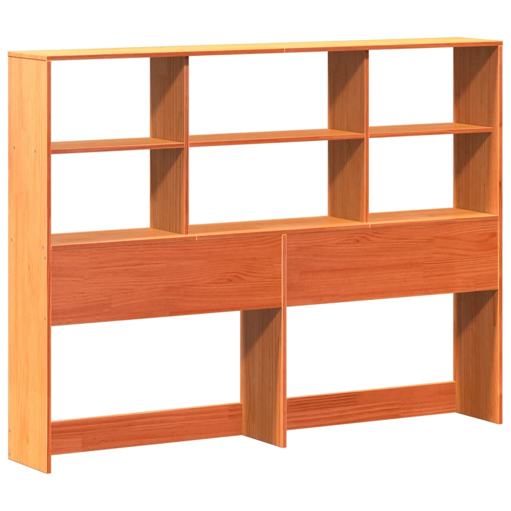 Kopfteil mit Stauraum Wachsbraun 160 cm Massivholz Kiefer