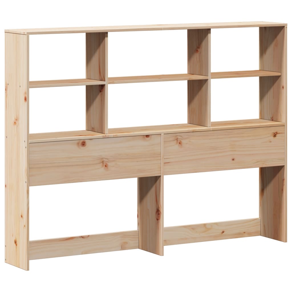 Kopfteil mit Stauraum 140 cm Massivholz Kiefer