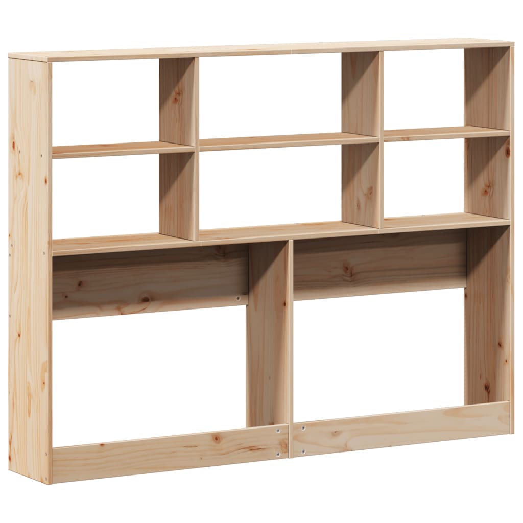 Kopfteil mit Stauraum 140 cm Massivholz Kiefer